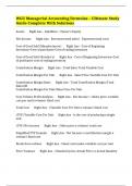WGU Managerial Accounting Formulas &ndash; Ultimate Study Guide Complete With Solutions
