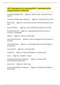 UFC1 Managerial Accounting WGU - Questions With Comprehensive Solutions