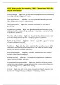 WGU Managerial Accounting UFC1 &lpar;Questions With In-Depth Solutions&rpar;