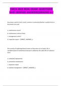CMCA 2025 REAL EXAM  QUESTIONS AND VERIFIED ANSWERS&vert;GRADED A&plus;
