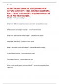VA TATTOOING EXAM PSI 2025&vert; BRAND NEW ACTUAL EXAM WITH 100&percnt; VERIFIED QUESTIONS AND CORRECT SOLUTIONS&vert; GUARANTEED VALUE PACK&vert; ACE YOUR GRADES&period;