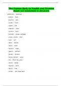 The Human Body in Health and Disease Exam &vert;42 Questions & Answers