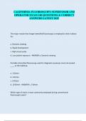 CALIFORNIA FLUOROSCOPY SUPERVISOR AND  OPERATOR EXAM 140 QUESTIONS & CORRECT  ANSWERS LATEST 2025 