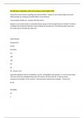 HSC 404 Exam 2 Questions with Correct Answers Latest Update 2025
