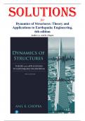 Solutions for Dynamics of Structures Theory and Applications to Earthquake Engineering 6th Edition by Anil K&period; Chopra