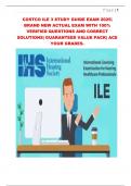 COSTCO ILE 3 STUDY GUIDE EXAM 2025&vert;  BRAND NEW ACTUAL EXAM WITH 100&percnt;  VERIFIED QUESTIONS AND CORRECT  SOLUTIONS&vert; GUARANTEED VALUE PACK&vert; ACE  YOUR GRADES&period; 