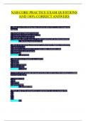 NAB CORE Exam 2025&colon; Comprehensive Study Guide with Practice Questions & 100&percnt; Correct Answers