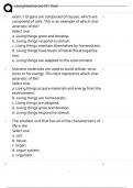 STRAIGHTERLINE BIO 101 FINAL 2025&vert; BRAND NEW ACTUAL EXAM WITH 100&percnt; VERIFIED QUESTIONS AND CORRECT SOLUTIONS&vert; GUARANTEED VALUE PACK&vert; ACE YOUR GRADES&period;