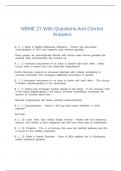  NBME 27 With Questions And Correct Answers