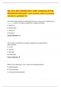 NR 283 INFLAMMATORY AND COANGULATIVE PATHOPHYSIOLOGY 355 exams with accurate answers graded A&plus;