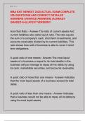 MBA EXIT NEWEST 2025 ACTUAL EXAM COMPLETE  200 QUESTIONS AND CORRECT DETAILED  ANSWERS &lpar;VERIFIED ANSWERS&rpar; &vert;ALREADY  GRADED A&plus;&vert;&vert;LATEST VERSION&excl;&excl;