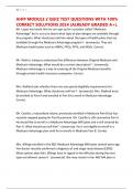 AHIP MODULE 2 QUIZ TEST QUESTIONS WITH 100&percnt; CORRECT SOLUTIONS 2024 &lpar;ALREADY GRADED A&plus;&rpar;&period;