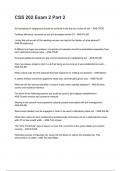 CSS 202 Exam 2 Part 2 question and answers graded A&plus; 2025&sol;2026