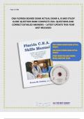 CNA FLORIDA BOARD EXAM ACTUAL EXAM A&comma; B AND STUDY GUIDE QUESTION BANK COMPLETE 350&plus; QUESTIONS AND CORRECT DETAILED ANSWERS &ndash; LATEST UPDATE THIS YEAR JUST RELEASED