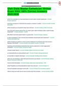 Utah State Master Esthetician Written Exam With 100&percnt; Correct Answers 2025&sol;2026