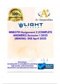 MNB3701 Assignment 2 &lpar;COMPLETE ANSWERS&rpar; Semester 1 2025 &lpar;884546&rpar;- DUE April 2025&semi; 100&percnt; TRUSTED Complete&comma; trusted solutions and explanations&hellip;