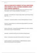 ABA 622 EXAM WITH CORRECT ACTUAL QUESTIONS AND CORRECTLY WELL DEFINED ANSWERS LATEST 2025 ALREADY GRADED A&plus;