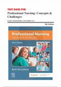 Test Bank For Professional Nursing&colon; Concepts & Challenges&comma; 9th Edition by Beth Black