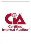 CIA Exam&colon; Part 1 Actual Questions and Answers&vert;2025 Update&vert;100&percnt; Correct