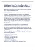 Wall street prep premium exam 2023 questions and answers 100