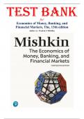Test Bank for The Economics of Money&comma; Banking and Financial Markets&comma; 13th Edition by Mishkin
