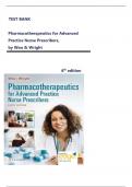 TEST BANK For Pharmacotherapeutics for Advanced Practice Nurse Prescribers&comma; 6th Edition by Woo & Wright&comma; All 57 Chapters Covered &vert;&vert;NEWEST VERSION