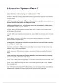 Information Systems Exam 2 question and answers graded A&plus; 2025&sol;2026