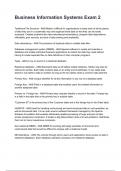 Business Information Systems Exam 2 Question ad answers graded A&plus; 2025&sol;2026