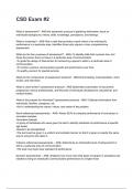 CSD Exam &num;2 question and answers graded A&plus; 2025&sol;2026