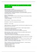 HORT 100 EXAM &num;1 QUESTIONS AND ANSWERS
