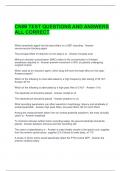 CNIM TEST QUESTIONS AND ANSWERS ALL CORRECT 