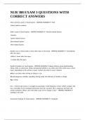 NUR 388 EXAM 3 QUESTIONS WITH CORRECT ANSWERS&period;