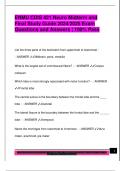ENMU CDIS 421 Neuro Midterm and  Final Study Guide 2024&sol;2025 Exam  Questions and Answers &vert; 100&percnt; Pass 