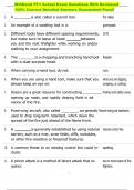 Wildland FF1 Actual Exam Questions With Reviewed  100&percnt; Correct Detailed Answers Guaranteed Pass&excl;&excl; 