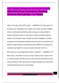 LBO Model &lpar;Breaking into Wall Street&rpar;  2024&sol;2025 Exam Questions Marking  Scheme New Update &vert; A&plus; Rated