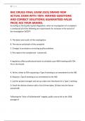 RAC DRUGS FINAL EXAM 2025&vert; BRAND NEW ACTUAL EXAM WITH 100&percnt; VERIFIED QUESTIONS AND CORRECT SOLUTIONS&vert; GUARANTEED VALUE PACK&vert; ACE YOUR GRADES&period;