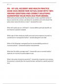 PSI - NY LIFE&comma; ACCIDENT AND HEALTH PRACTICE EXAM 2025&vert; BRAND NEW ACTUAL EXAM WITH 100&percnt; VERIFIED QUESTIONS AND CORRECT SOLUTIONS&vert; GUARANTEED VALUE PACK&vert; ACE YOUR GRADES&period;