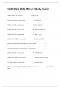 NSO 2021-2022 Master Study Guide Questions With Correct Detailed Answers&period;