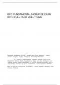 GFC FUNDAMENTALS COURSE EXAM WITH FULL PACK SOLUTIONS