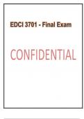 Exam &lpar;elaborations&rpar; EDCI 3701