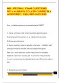 MD LIFE FINAL EXAM QUESTIONS&vert;  WITH ALREADY SOLVED CORRECTLY  ANSWERS&excl;&excl; &vert; ASSURED SUCCESS  