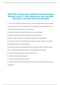 2024 ATI Community Health Proctored Exam Retake Level 1 with Questions and Verified Answers&comma; Passing Score Guarantee