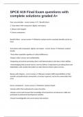 SPCE 619 Final Exam questions with complete solutions graded A&plus; 