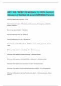 APC 100 &sol; NPB 123 Midterm 1 &vert; 100&percnt; Correct Answers &vert; Verified &vert; Latest 2025&sol;2026 Version
