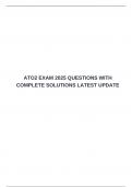 ATO2 EXAM 2025 EXAM BUNDLE