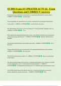 ECDIS Exam &num;2 UPDATED ACTUAL  Exam  Questions and CORRECT Answers 