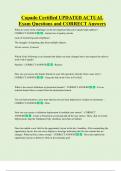 Copado Certified UPDATED ACTUAL  Exam Questions and CORRECT Answers