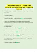 Copado Fundamentals 1 Q UPDATED  ACTUAL  Exam Questions and CORRECT  Answers 
