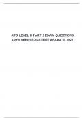   ATO LEVEL II PART 2 EXAM QUESTIONS 100&percnt; VERIFIED LATEST UPADATE 2025