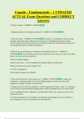 Copado - Fundamentals &ndash; 1 UPDATED  ACTUAL Exam Questions and CORRECT  Answers